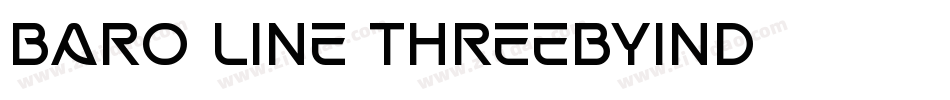 Baro Line ThreebyInd字体转换